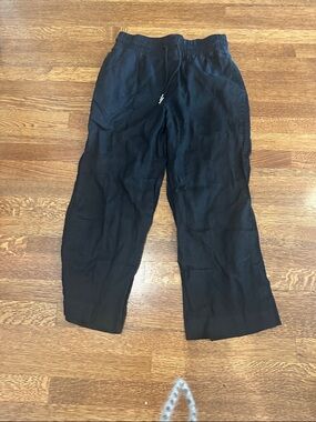 Quince Black Elastic-Waist Casual Jogger Pants